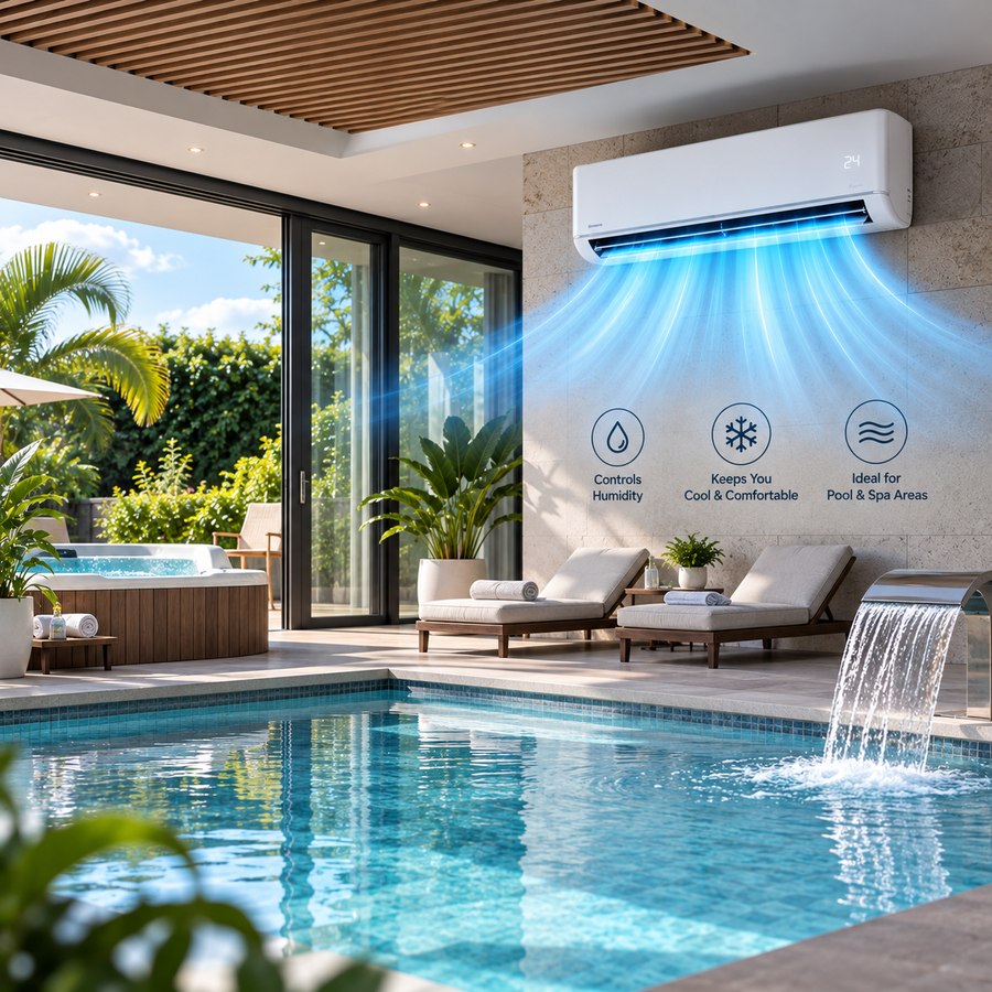 Swimming Pool & Spa Area Cooling/Dehumidification